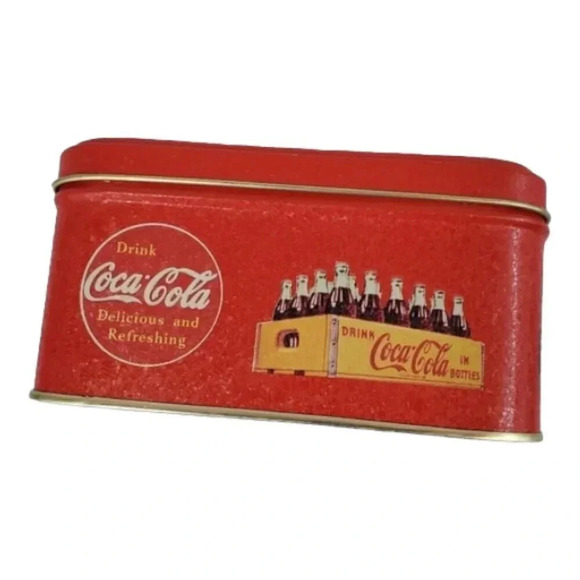 1997 Pause Time Coca Cola Sewing Tin Coca Cola 90s Vintage Collectible TinBox 63 - Picture 10 of 12